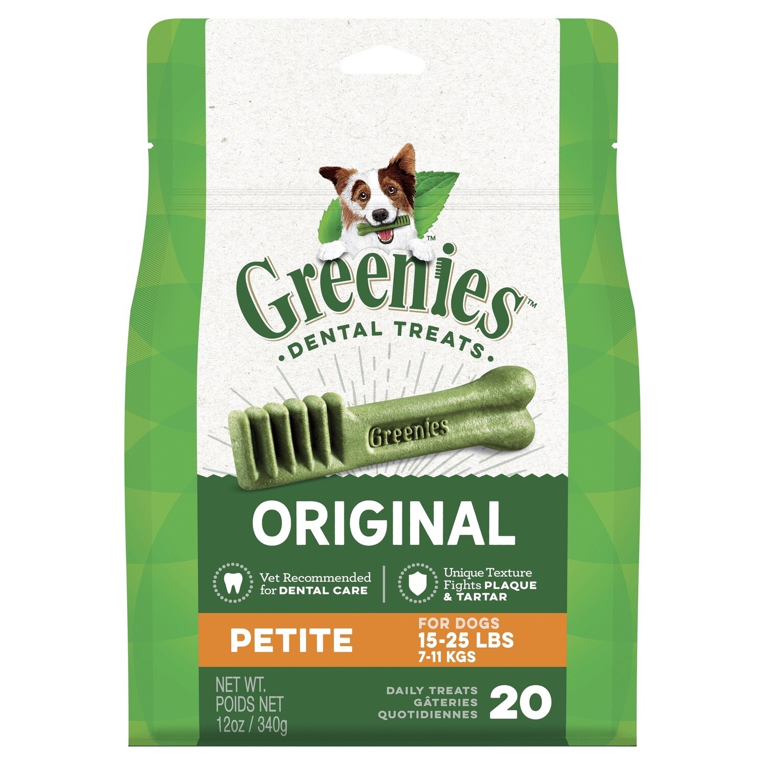 Greenies Dog Treat Pack Petite 340G