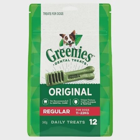 Greenies Dog Treat Pack Regular 340G
