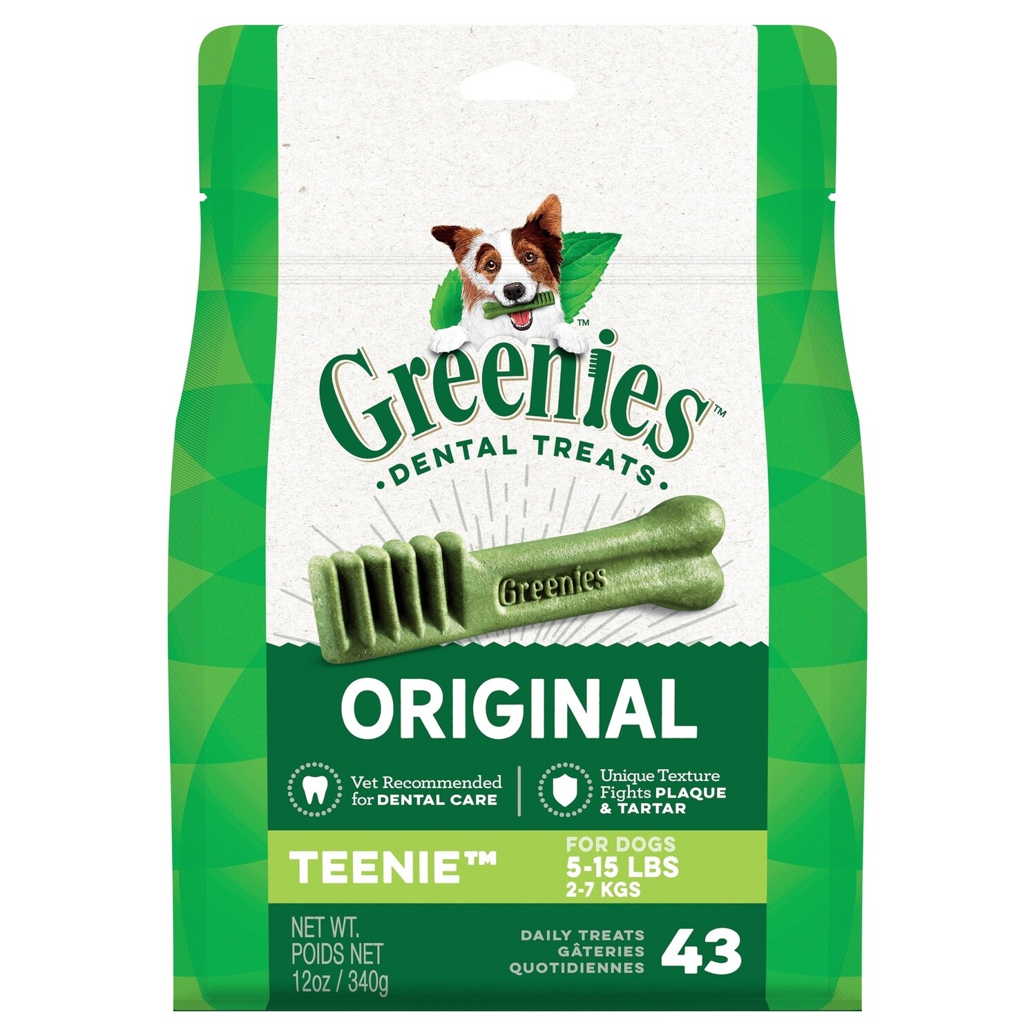 Greenies Dog Treat Pack Teenie 340G