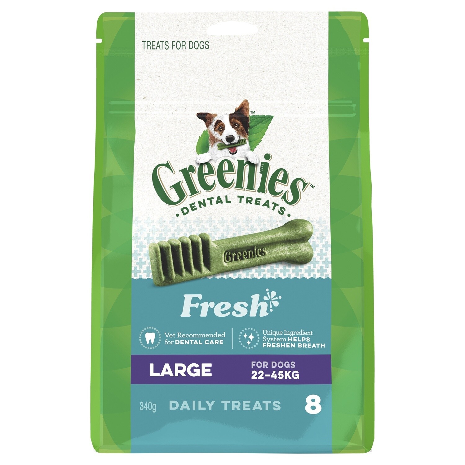 Greenies Dog Fresh Treat Pack Large 340G