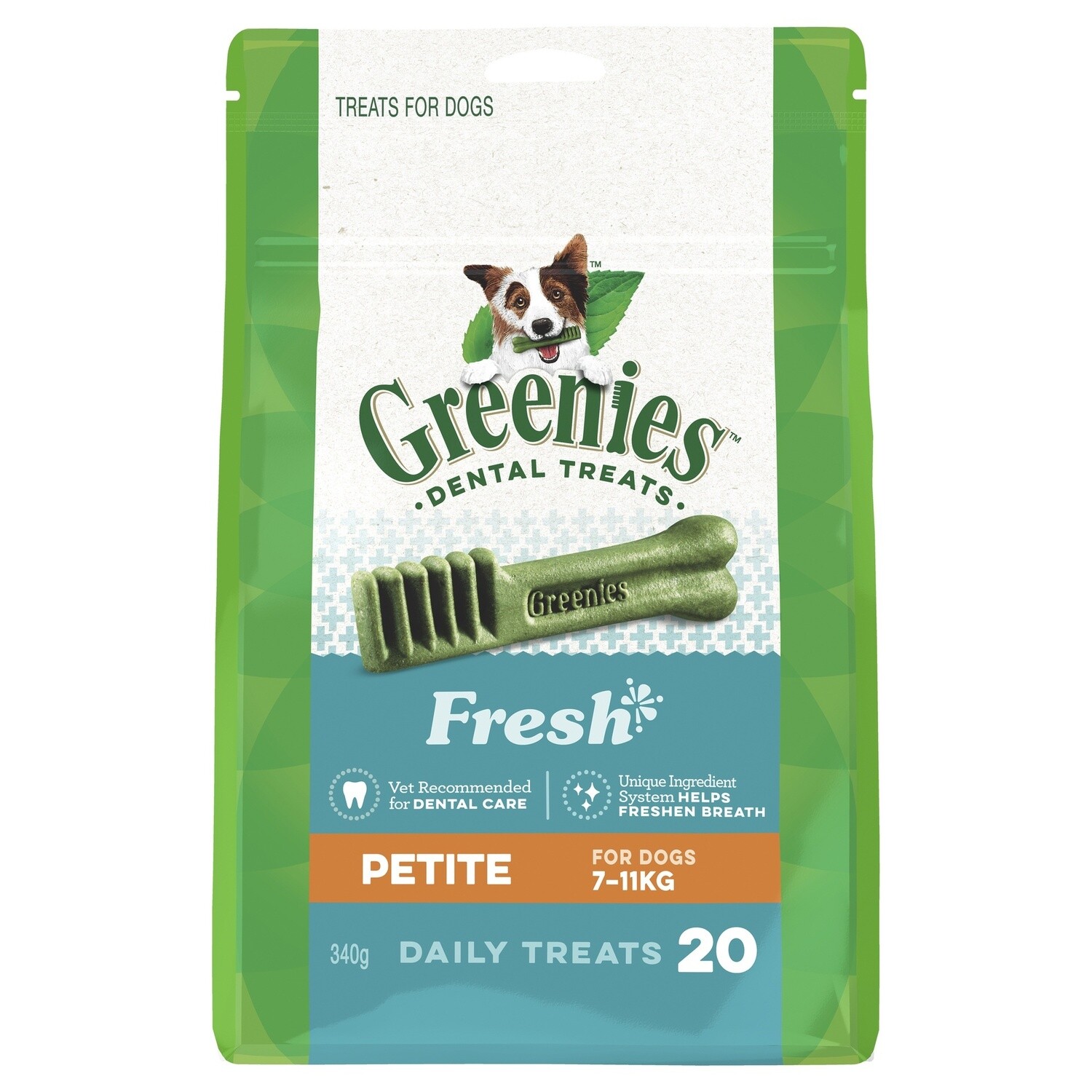 Greenies Dog Fresh Treat Pack Petite 340G