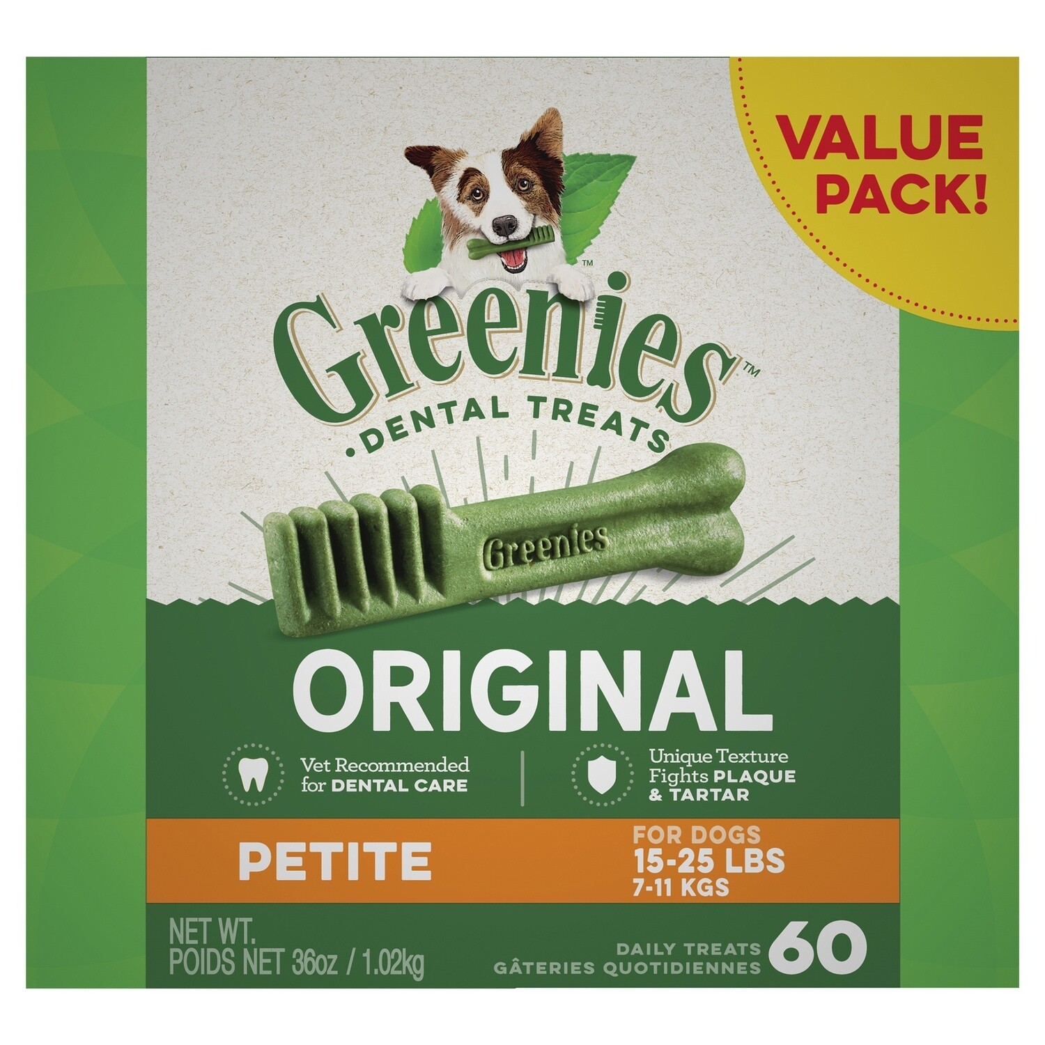 Greenies Dog Original Value Pack Petite 1Kg