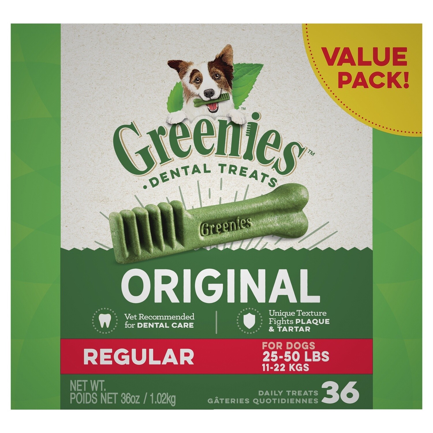 Greenies Dog Original Value Pack Regular 1Kg