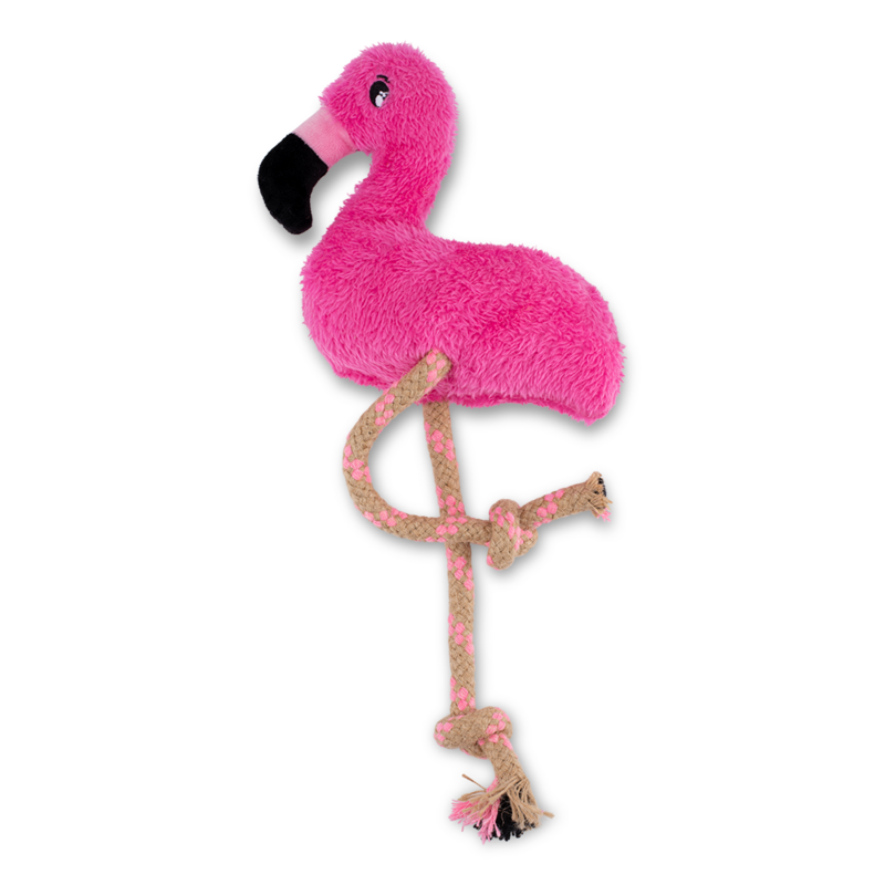 Beco Recycled Flamingo Medium Dog Toy