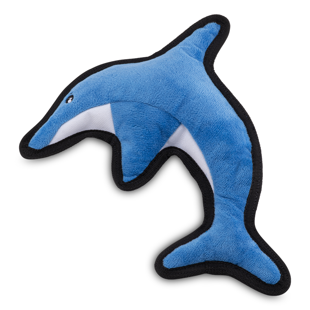 Beco Recycled Rough &amp; Tough Dolphin Medium Dog Toy