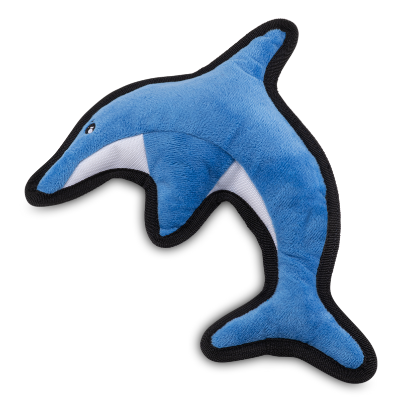 Beco Recycled Rough &amp; Tough Dolphin Medium Dog Toy