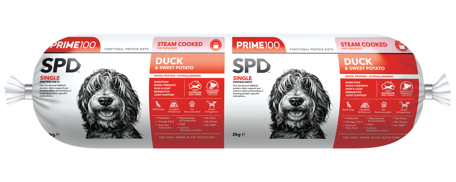 Prime100 SPD™ Duck &amp; Sweet Potato Fresh Fresh Roll Dog Food 2kg