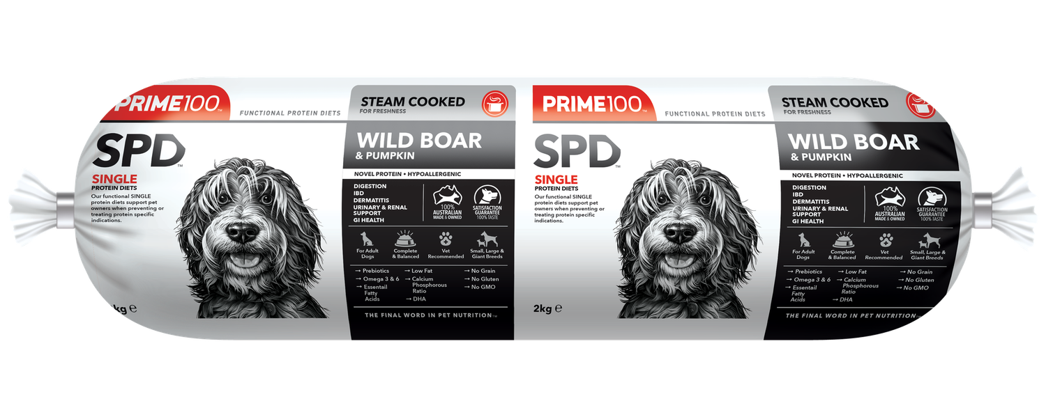 Prime100 SPD™ Wild Boar &amp; Pumpkin Fresh Roll Dog Food 2kg