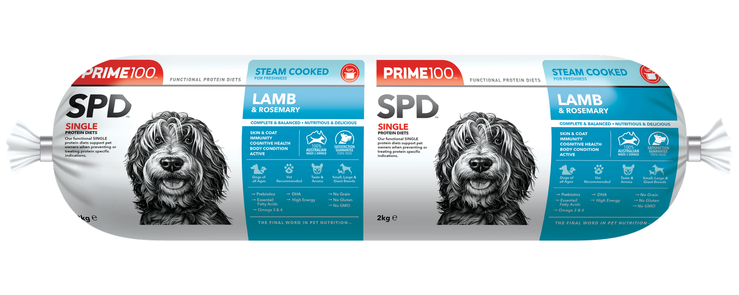 Prime100 SPD™ Lamb &amp; Rosemary Fresh Fresh Roll Dog Food 2kg