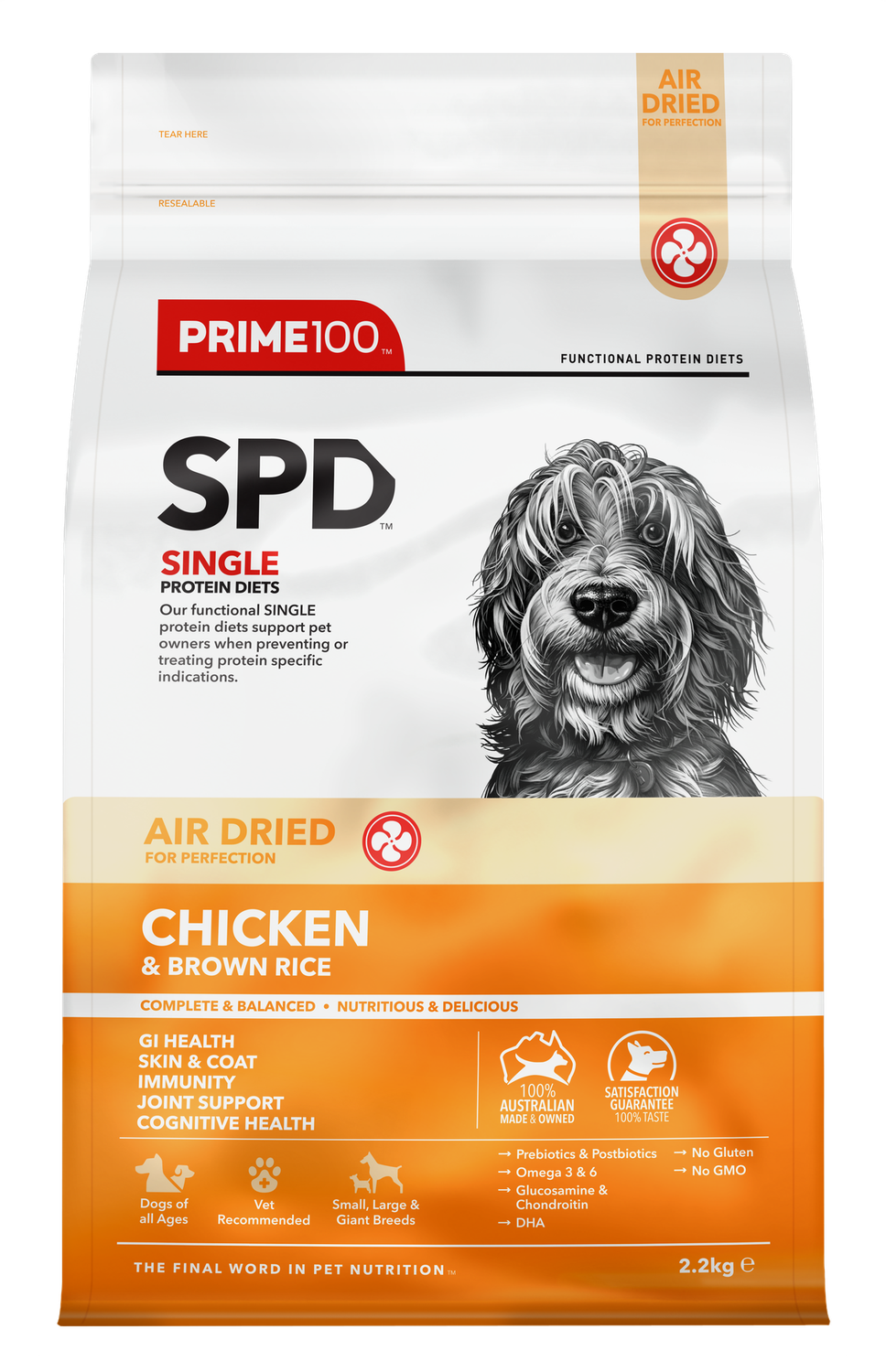 SPD Air Chicken &amp; Brown Rice 2.2kg