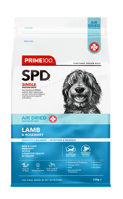 Prime100 SPD Air Lamb &amp; Rosemary Dog Food 120g