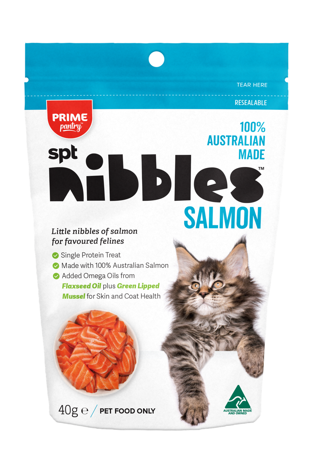 Prime100 SPT™ Nibbles Cat Treat Salmon 40g