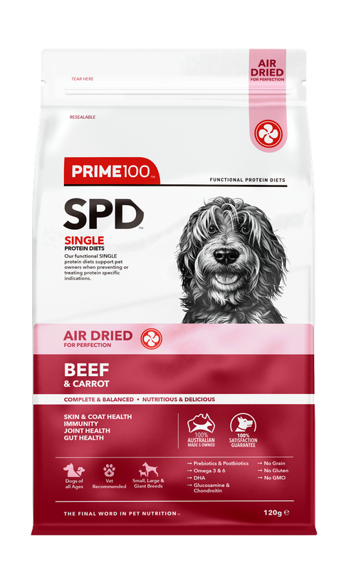 Prime100 SPD™ Air Dried Beef &amp; Carrot 120g