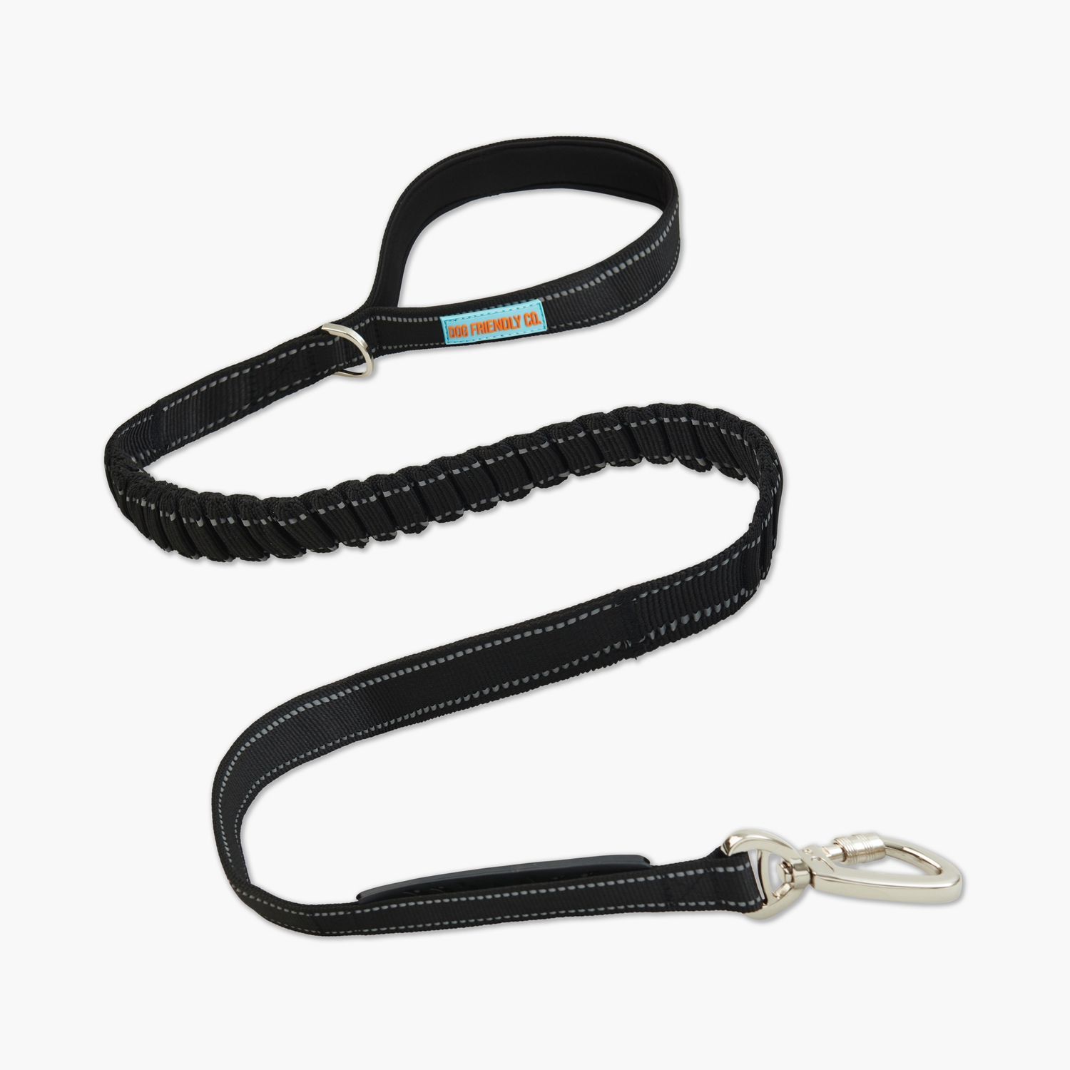 Dog Friendly Co. Bungee Dog Leash - Black Regular