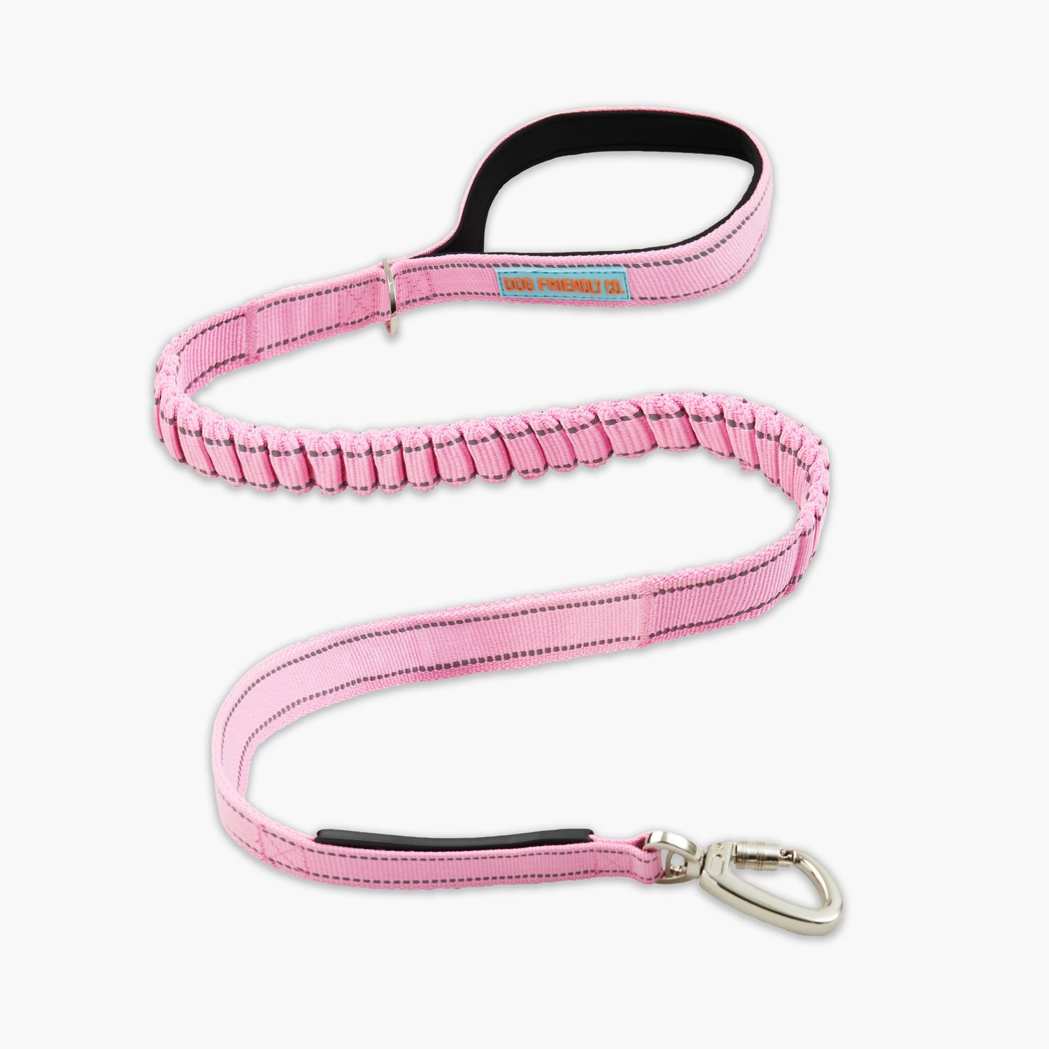 Dog Friendly Co. Bungee Dog Leash - Pink Regular