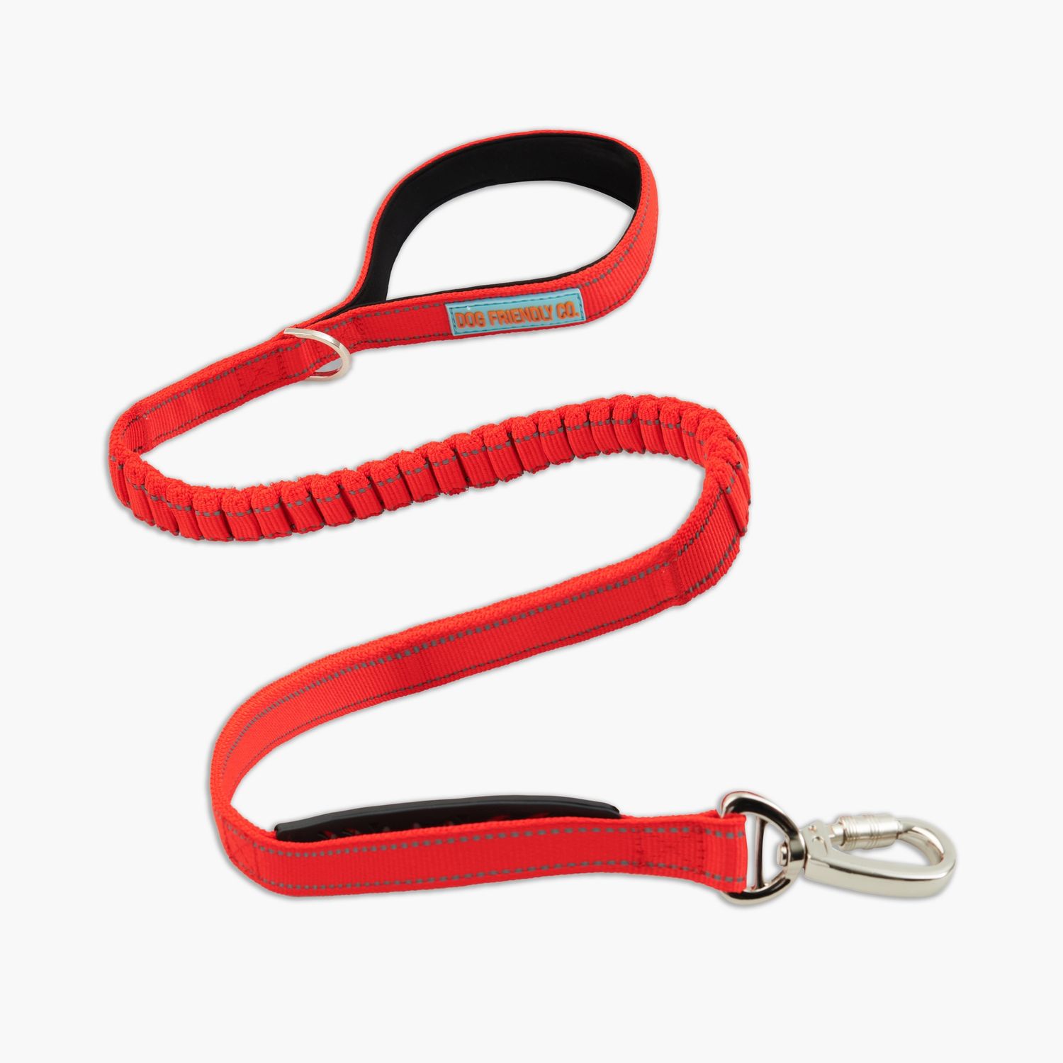 Dog Friendly Co. Bungee Dog Leash - Red Regular