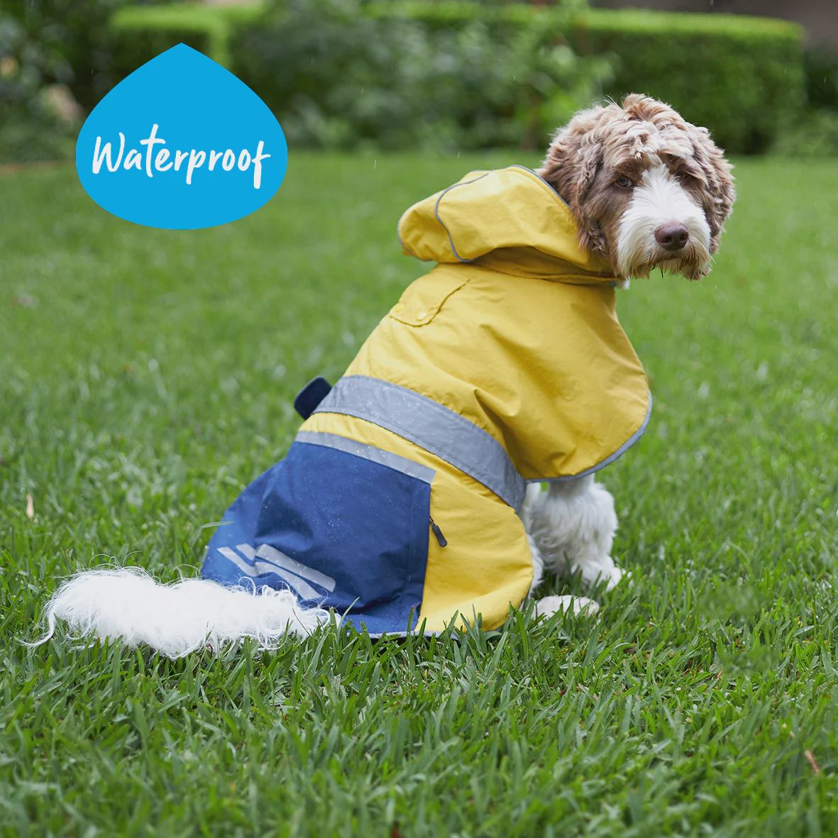 Kazoo Cosy Dog Rain Coat Mustard 59.5cm