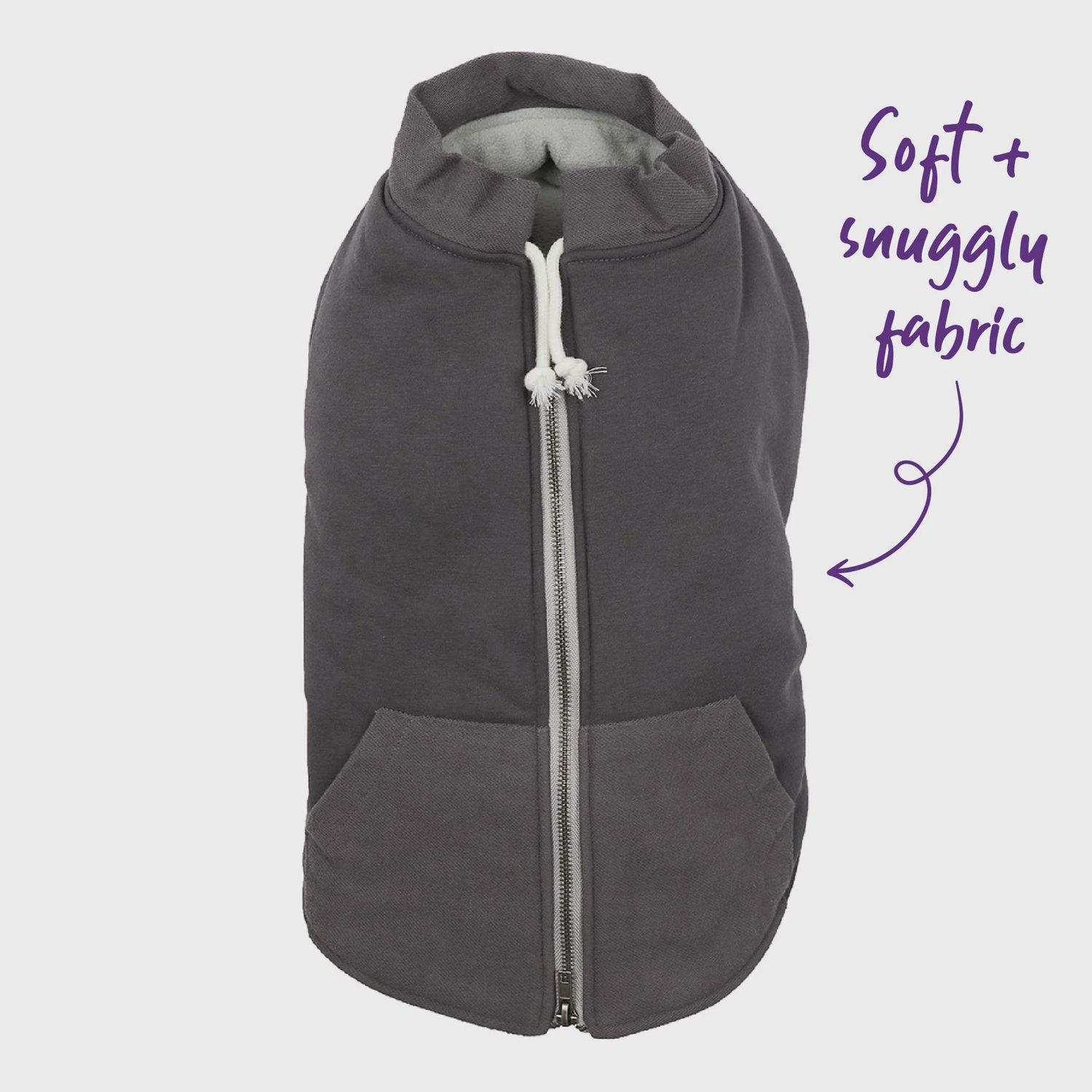 Kazoo Kick Back Dog Jacket Grey 59.5cm