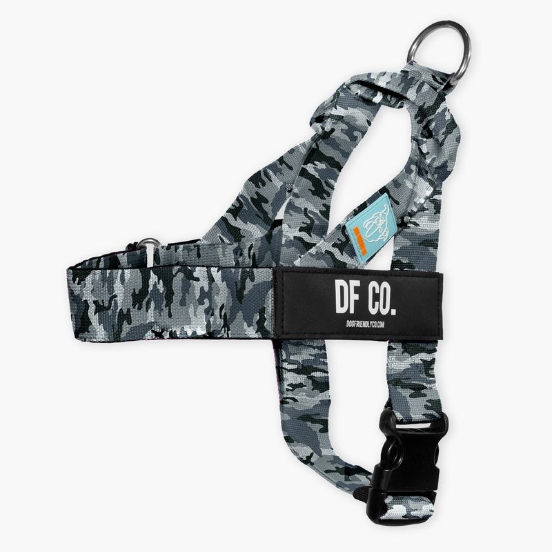 Dog Friendly Co Dog Harness Grey Camo - Small