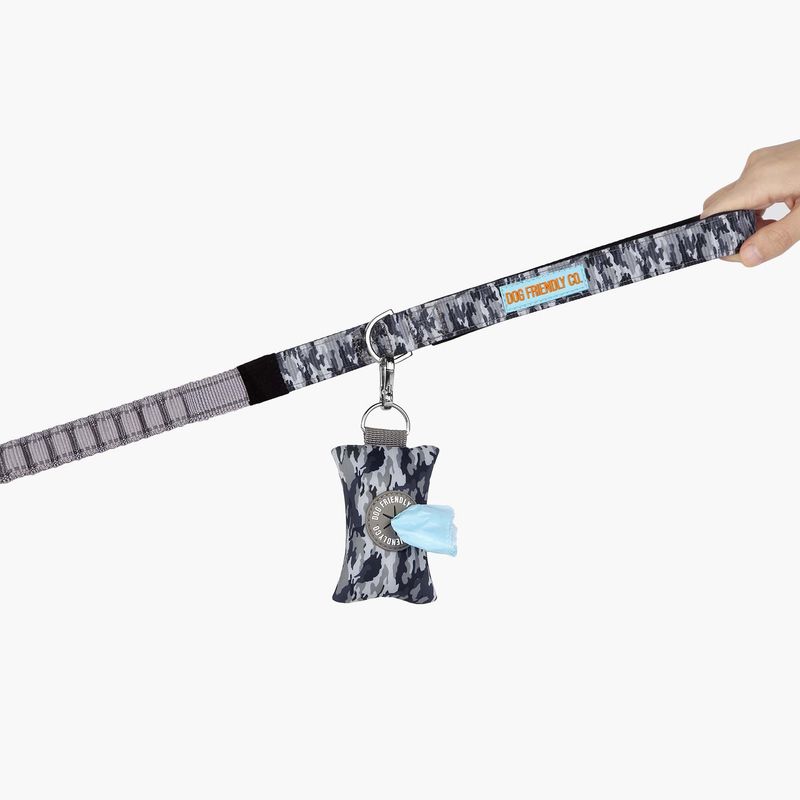 Dog Friendly Co Poop Bag Holder Grey Camo
