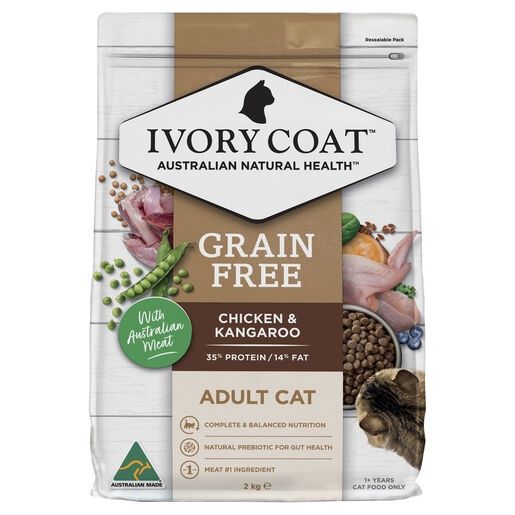 Ivory Coat Adult Cat Chicken &amp; Kangaroo 2Kg