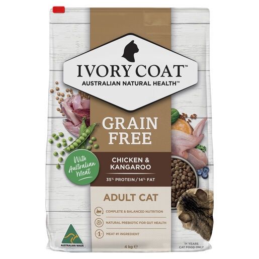 Ivory Coat Adult Cat Chicken &amp; Kangaroo 4Kg
