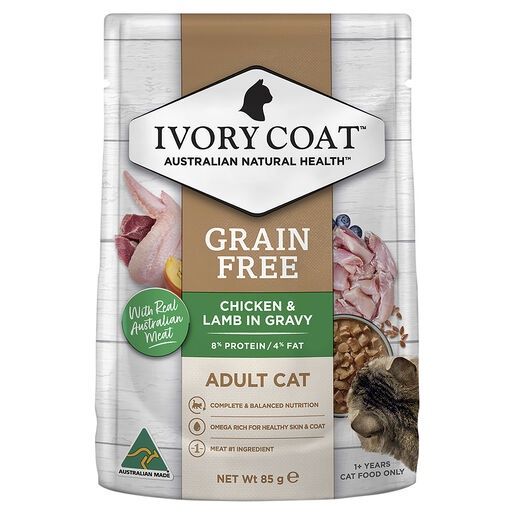 Ivory Coat Adult Cat Chicken With Lamb 12 X 85G