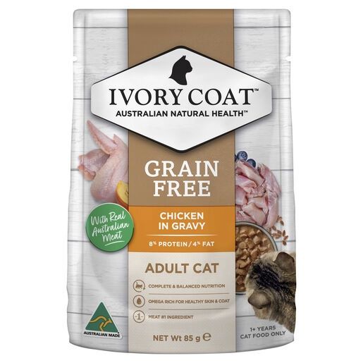 Ivory Coat Cat Adult Chicken In Gravy 85G
