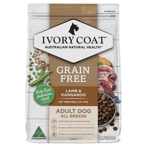 Ivory Coat Grain Free Lamb &amp; Kangaroo Dog Food 2Kg