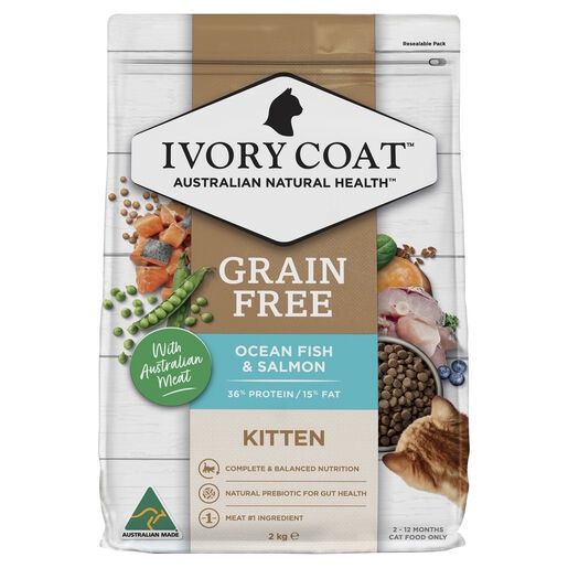 Ivory Coat Kitten Grain Free Ocean Fish Dry Food 2Kg