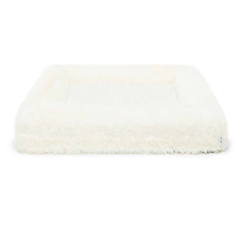 Dazy Dog Cream Shag Small Dog Bed