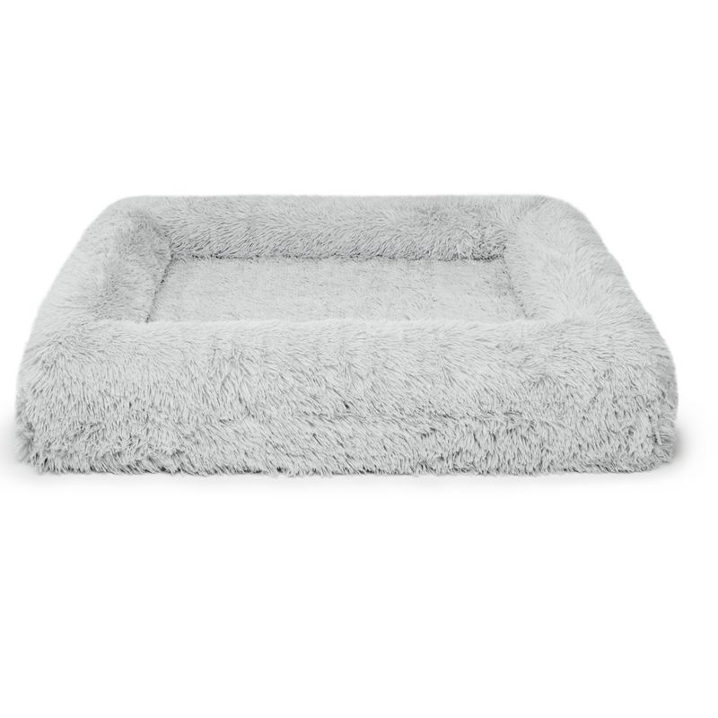 Dazy Dog Grey Shag Dog Bed Cover Extra Large