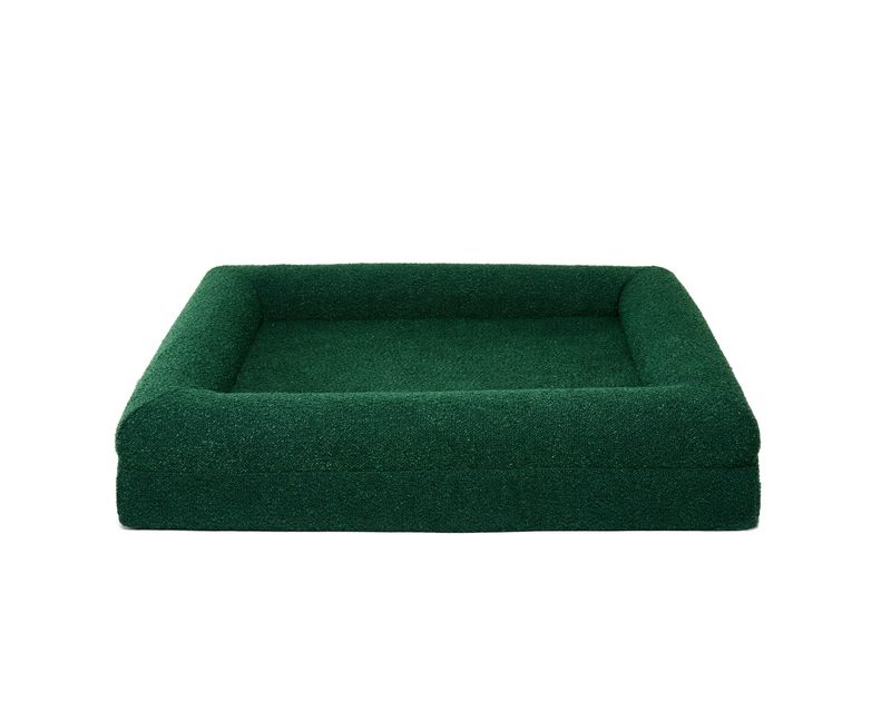 Dazy Dog Boucle Forest Green Dog Bed Cover Extra Large