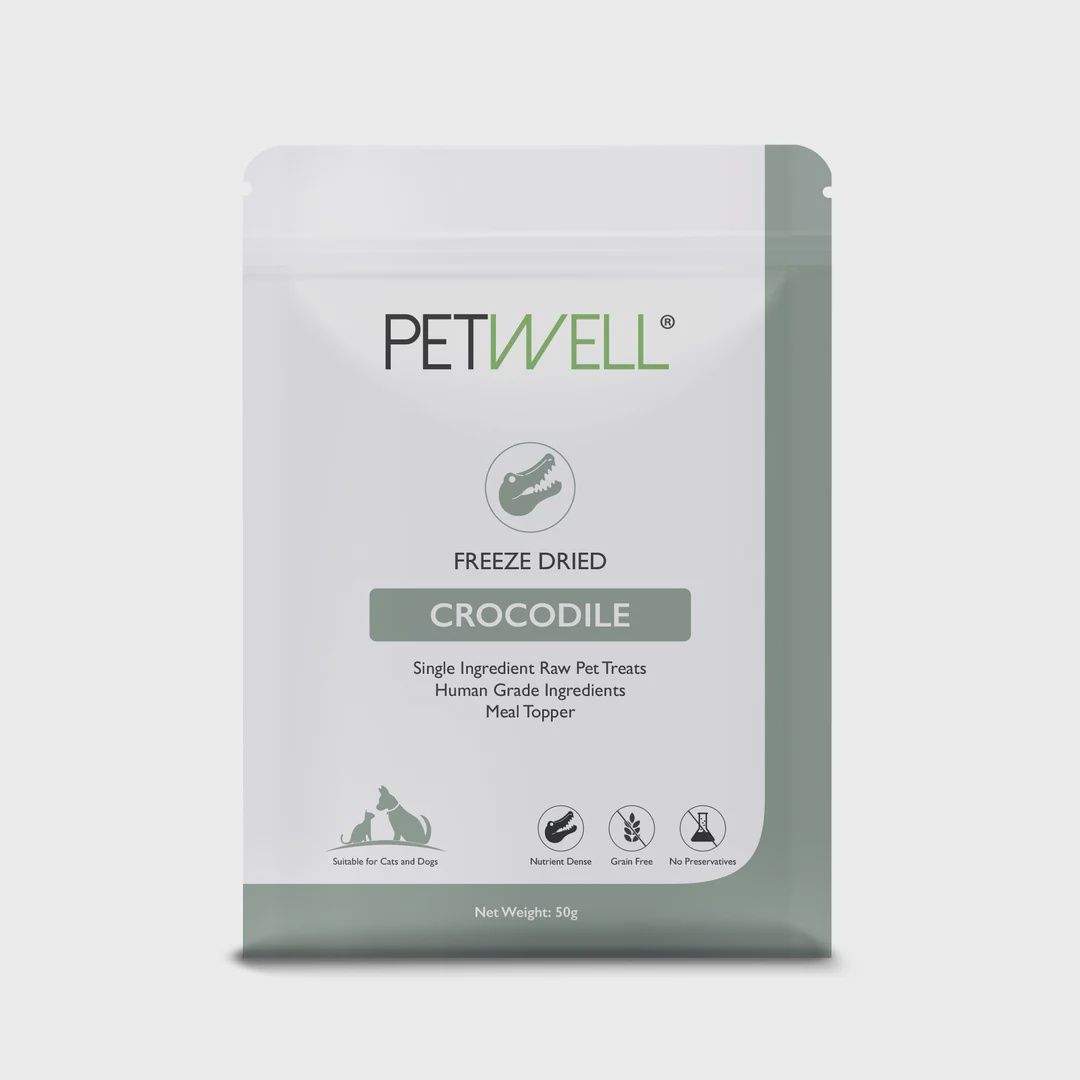 PetWell Freeze-Dried Crocodile 50g