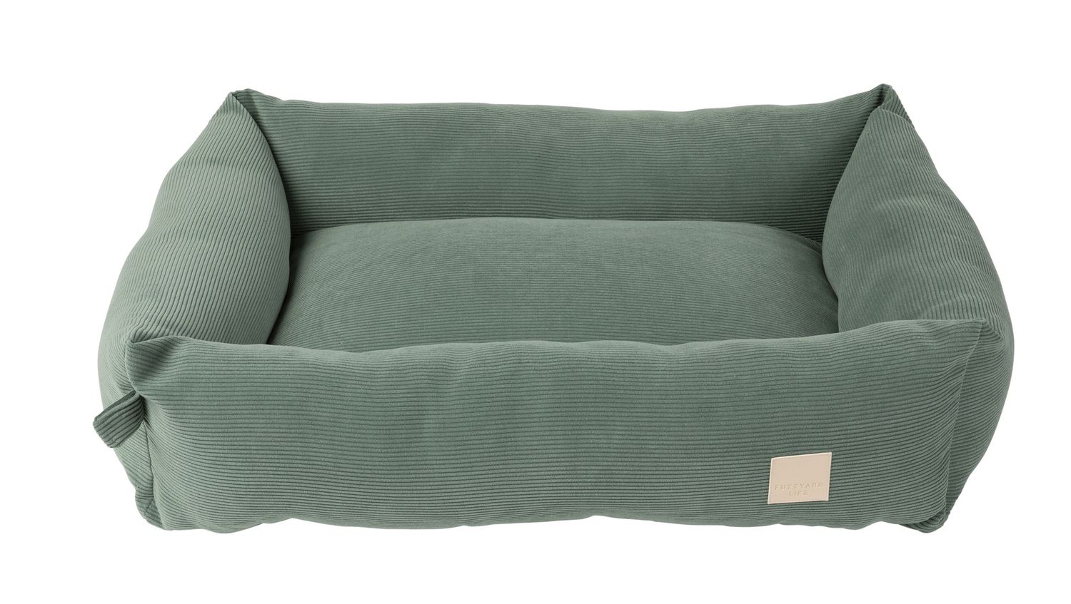 FuzzYard Life Corduroy Myrtle Green Dog Bed - Small