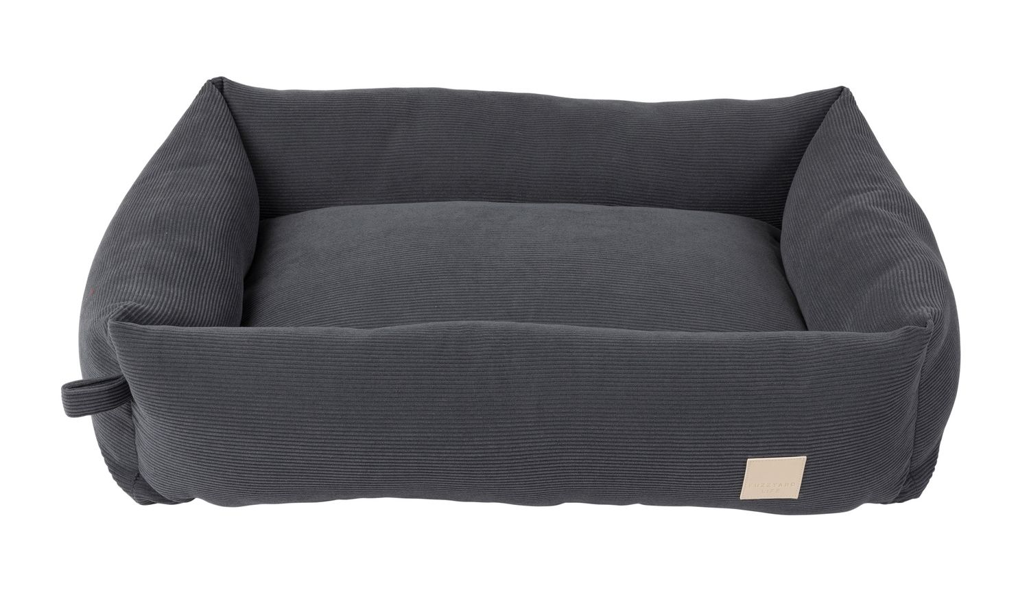 FuzzYard Life Corduroy Grey Slate Dog Bed - Medium