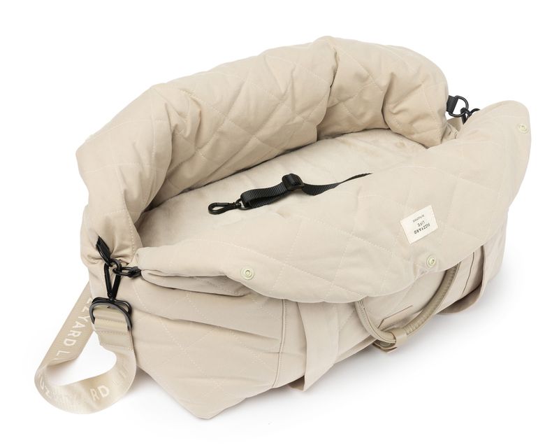 FuzzYard Life Dog Carrier &amp; Car Seat - Sandstone