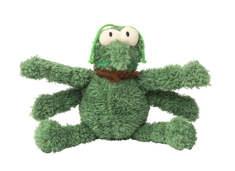 FuzzYard Scratchy  Green Flea Dog Toy Small