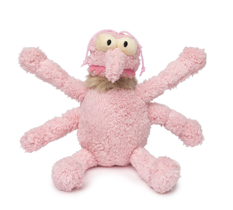 FuzzYard Scratchette Pink Flea Dog Toy Small