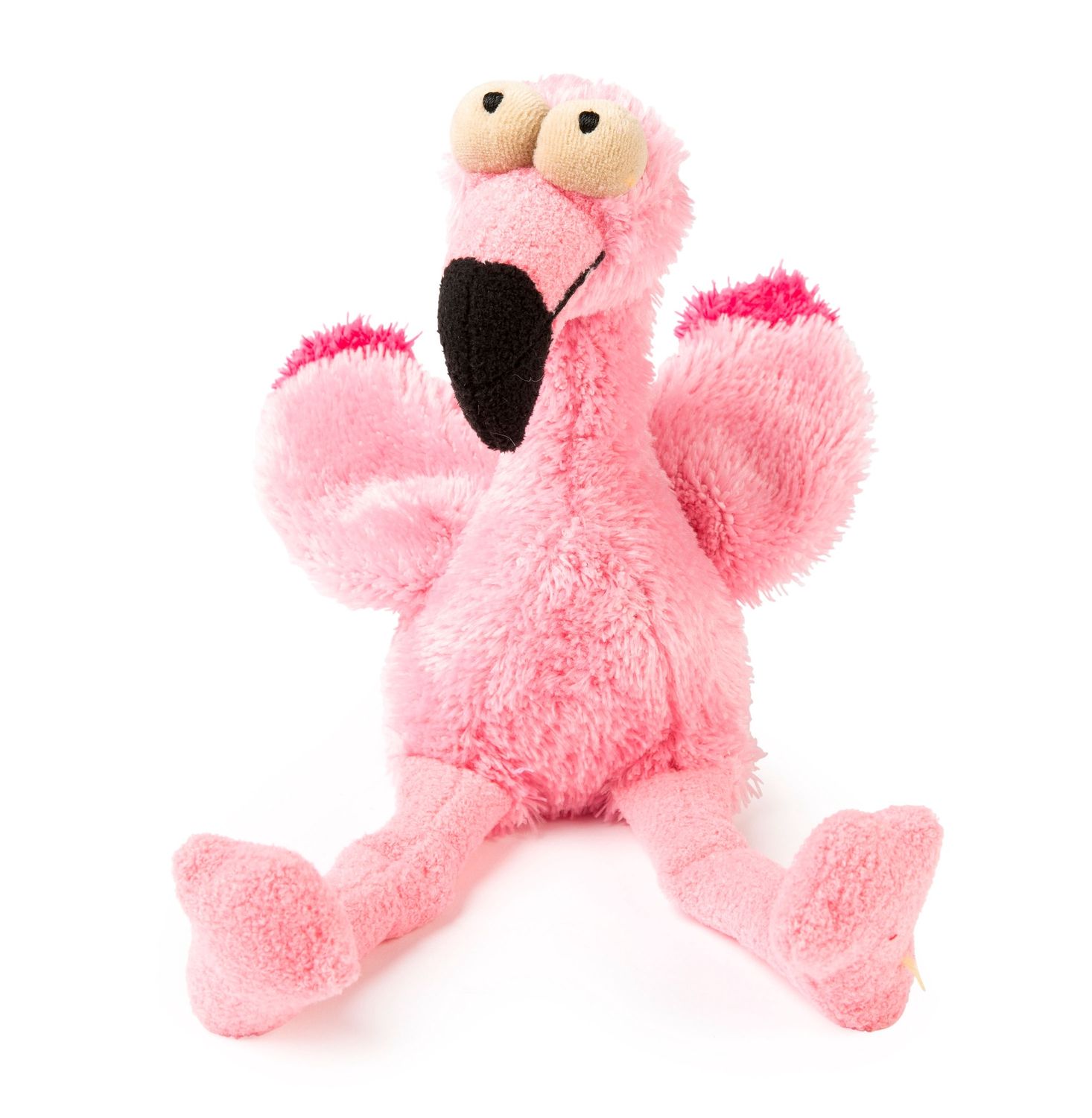 FuzzYard Little Flo The Flamingo Plush Dog Toy Small