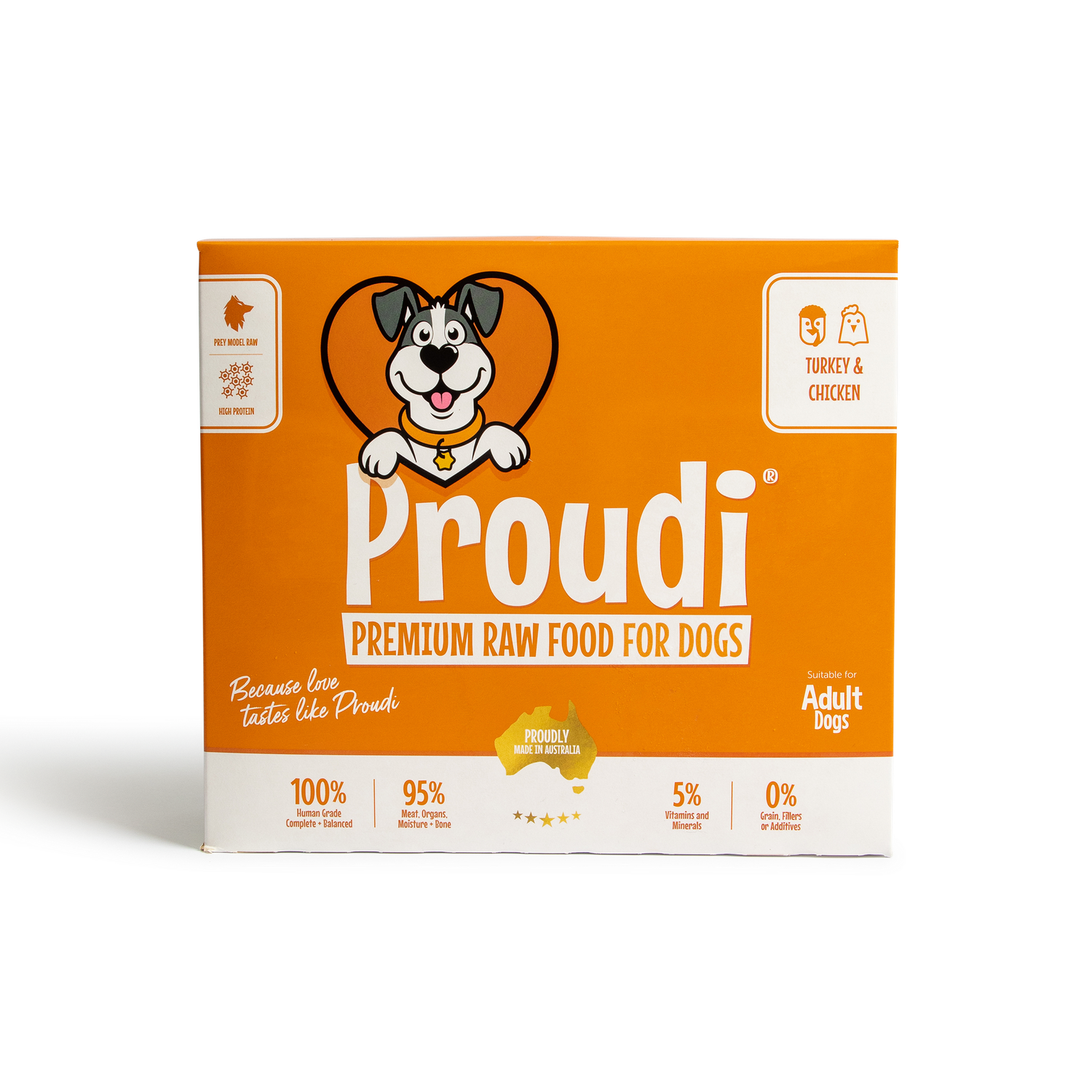 Proudi Dog Turkey &amp; Chicken 2.4kg