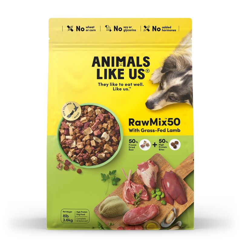 Animals Like Us RawMix50 with Grass-Fed Lamb Dog food 3.6kg