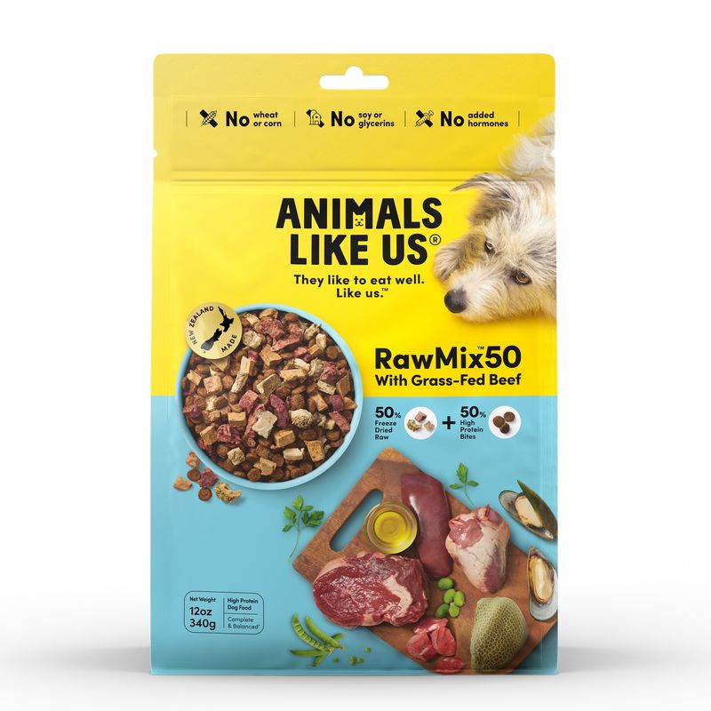 Animals Like Us RawMix50 with Grass-Fed Beef Dog food 340g