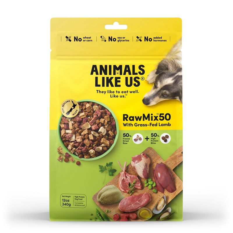 Animals Like Us RawMix50 with Grass-Fed Lamb Dog food 340g