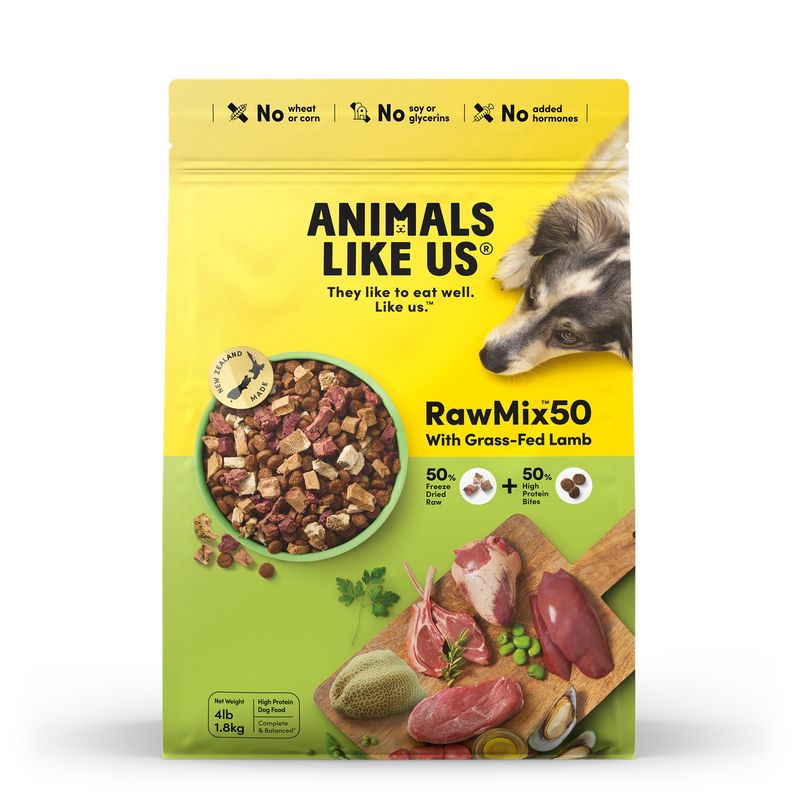 Animals Like Us RawMix50 with Grass-Fed Lamb Dog food 1.8kg