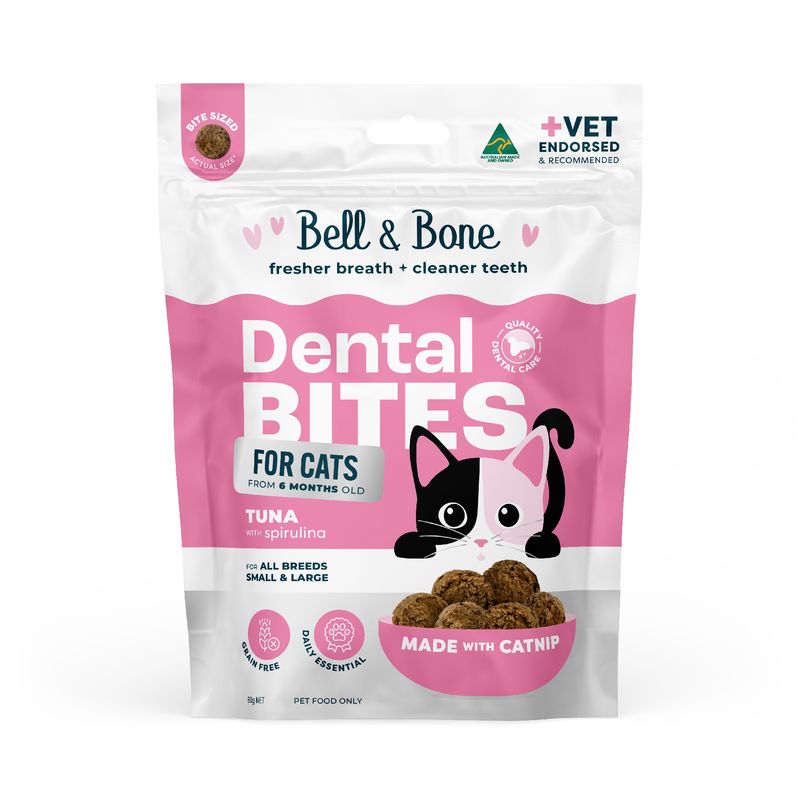 Bell &amp; Bone Cat Dental Bites - Tuna with Spirulina
