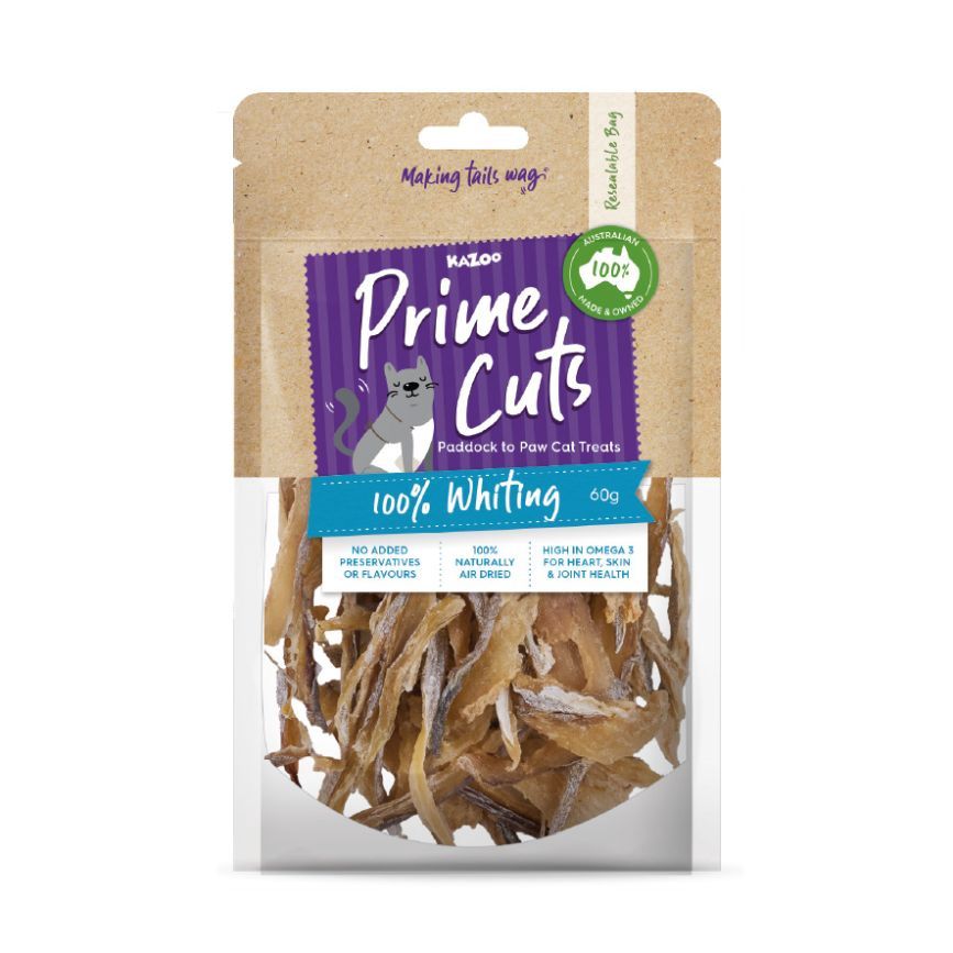 Kazoo Prime Cuts Cats Whiting Cat Treats 60g