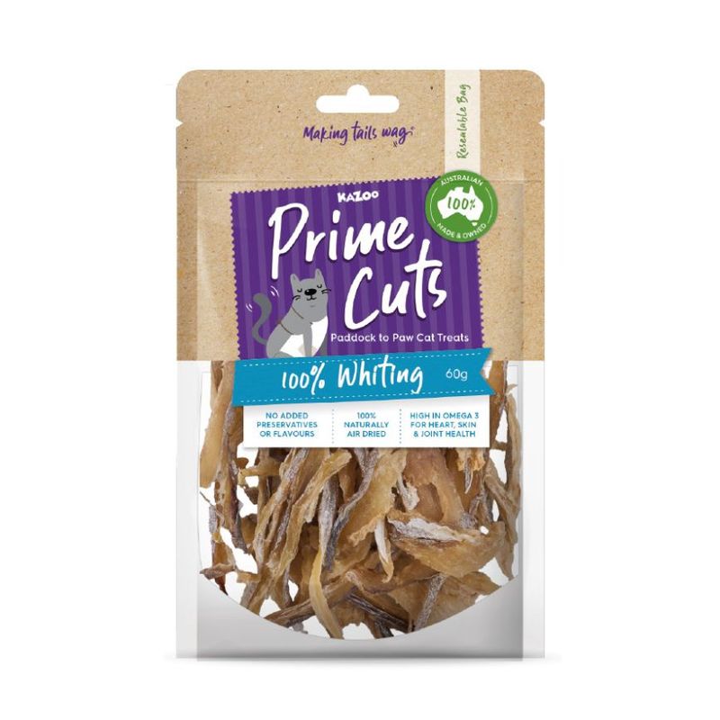 Kazoo Prime Cuts Cats Whiting Cat Treats 60g