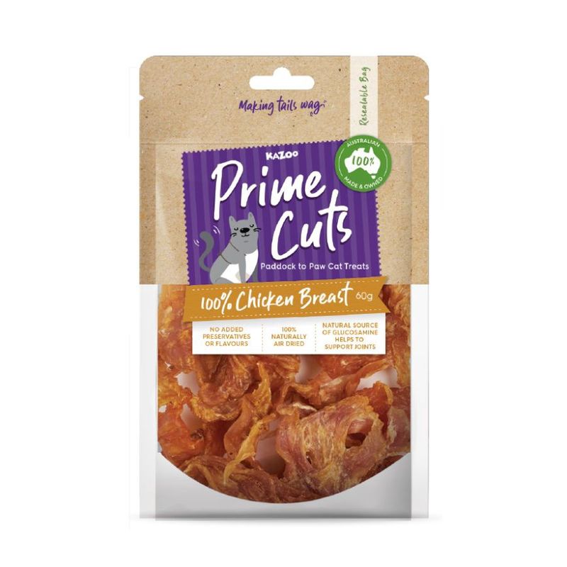 Kazoo Prime Cuts Cats Chicken Breast Cat Treats 60g