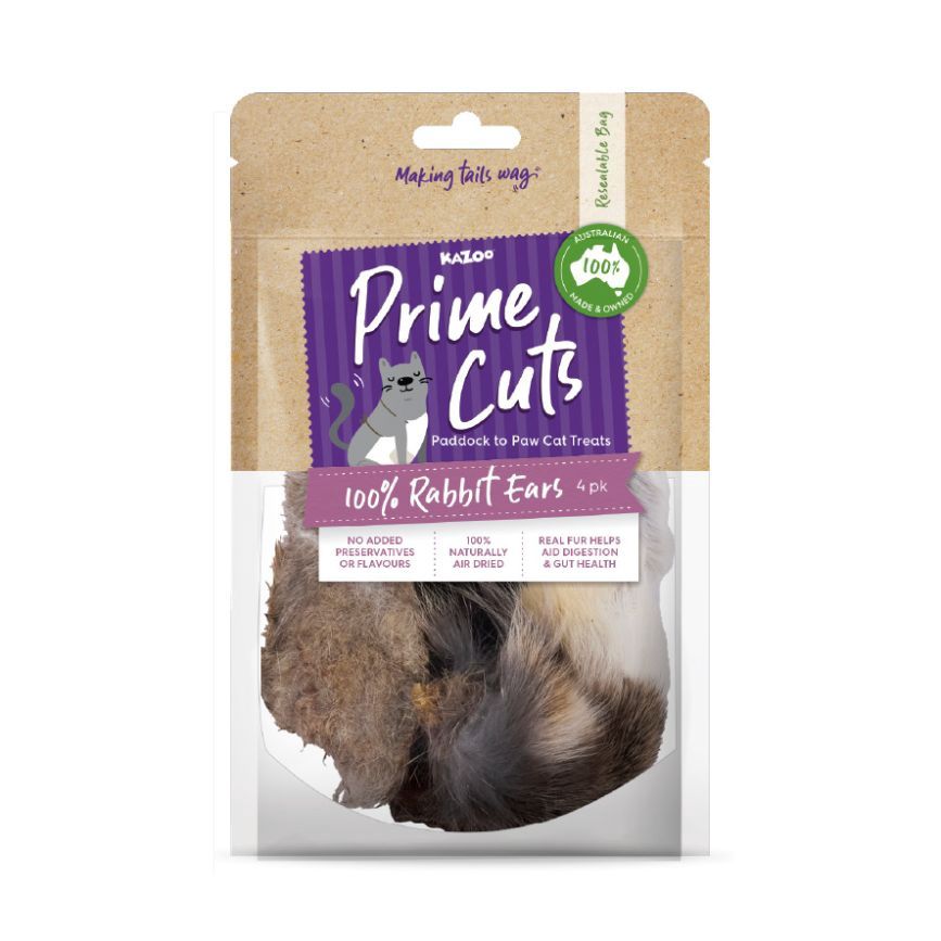 Kazoo Prime Cuts Cats Bunny Ears Cat treats 4 pk